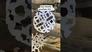 EASY holiday paper snowflake craft ❄️🎄Christmas DIY art activity for kids