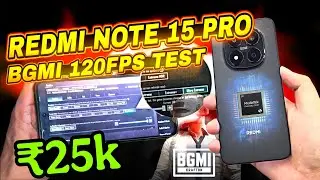 REDMI NOTE 15 PRO | BGMI SMOOTH+120FPS🤯GRAPHIC TEST🥵WITH FPS METER
