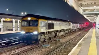 GBRf 66694 &ldquo;Steve Hannam&rdquo; delivers brand new Cement wagons through Paddock Wood - 8/1/26