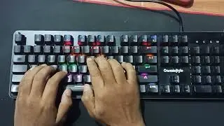 Mechanical keyboard sound test. Cosmic byte brown switch mechanical keyboard.