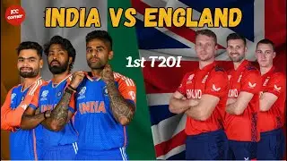IND vs ENG 1st T20 Series 2025 Battle Starts || ICC CORNER UPDATES