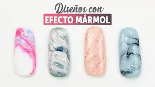 Paso a paso EFECTO MÁRMOL en tus uñas | Manicura24
