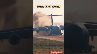 Aircraft Lands on a Rough Runway😟😟 #aircraft #runway