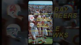 50 seasons later. Tampa Bay vs. Seattle in the original uniforms, Week 5. #buccaneers #nfl #jerseys