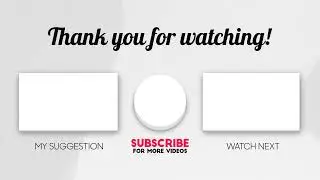 End card for YouTube channel free download