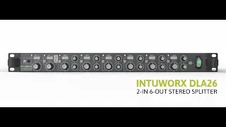 Intusonic Commercial Audio Systems INTUWORX&trade; DLA26 2-6 Stereo Splitter
