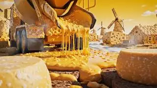 Satisfying Caramel Truck 🚍🚒 in Gingerbread London🍟🌭 FOOD ASMR - Candy World Construction 4K