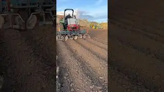 John Deere 4049M closing up the ridges for Jersey Royal potatoes #johndeere #farming #deere #shorts