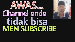 solusi channel anda tidak bisa mensubscribe