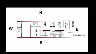 16.5 X 53 EAST FACING HOUSE DESIGN ACCORDING TO VASTU | 16.5 X 53 HOME PLAN | 16.5*53 HOUSE PLAN