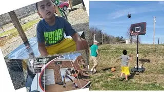 44'' PORTABLE BASKETBALL HOOP POLYETHYLENE |UNBOXING &ASSEMBLING