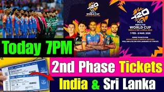 T20 World Cup Ticket going LIVE Today 7APM. Super 8 eden garden ticket live today 7 pm