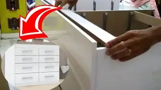 Montagem da cômoda Gênova 8 gavetas Batrol #aula57