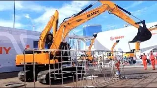 SANY EXCAVATOR DEMO SHOW 🔴 HOT WIRE 🔴 CONEXPO LAS VEGAS