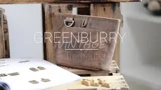 Greenburry Futterbeutel Leckerlibeutel antik braun  Vintage Original 1603-25