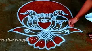 Diwali rangoli designs🌹5X3 Dots Diwali muggulu new🌹diwali kolam 2023🌹Mayil kolam🌹Creative rangolis