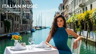 Italian Coastline Dreams 🎶 Soft Guitar Music with Calm Ocean Scenery | 4K