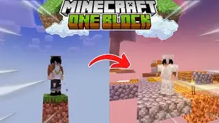Minecraft PE m&igrave;nh sinh tồn tr&ecirc;n thế giới one block lần đầu