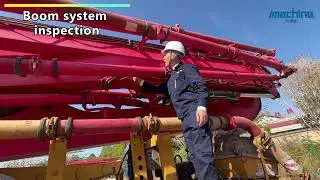 Used Sany 49m Concrete Pump Truck Inspection