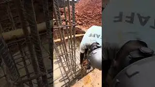 How to tie COLUMN BASE double Reinforcement#reinforcement#construction#foundation#column#shortviral
