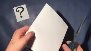 Steig durch ein Blatt DIN A4