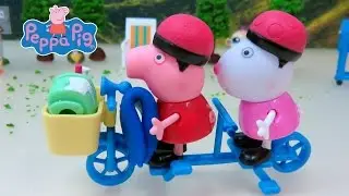 Peppa Pig Rebecca Go Hiking BBQ Hide And Seek (The Toy Park Episodes 2)