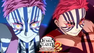 Demon Slayer Hinokami Chronicles 2 - Akaza Infinity Castle DLC Complete Moveset [ENG DUB]