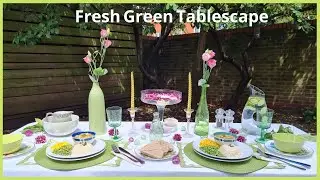 Green Tablescape Inspiration Table decor/ Table setting