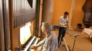 BACH.J.S sonate Mib Maj BWV1031 Siciliano saxophone David DECOUCHANT orgue Pierre ASTOR Mazet St Voy
