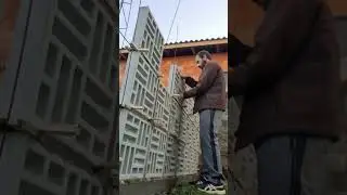 Como fazer muro de cobog&oacute;s parte 2 #constru&ccedil;&atilde;o #obra #pedreiro #cobogos