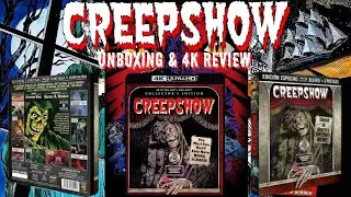Creepshow Scream Factory 4k Ultra HD Bluray Unboxing & 4k Comparisons. (Bluray Metalpak Unboxing)