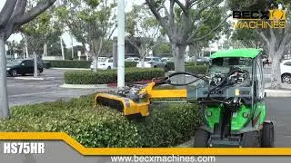 The first Becx Machines WLA60 power arm and hedge cutter HS75HR in the USA.