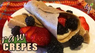 Raw Vegan Crepes | Amazing Macadamia Cream Sauce