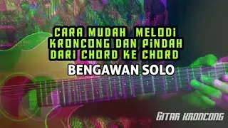 Cara perpindahan melodi kroncong Bengawan Solo