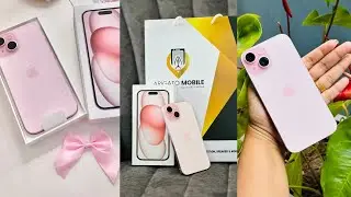 iPhone 15 ගත්තා🩷| Unboxing Video IPhone 15 | My Dream Phone😍🩷 My පිංකි🌸🩷 #iphone15  