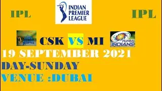 IPL PHASE 2 CSK VS MI
