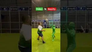 Video vs Reality: Invisible Green Man Scores the Goals!😎✅#greenscreen #goal #challenge #footbot