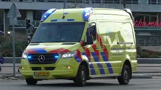 [Nieuwe sirene!] Ambulance 17-142 met spoed naar meldingen in Rotterdam!