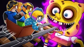 ENTRAMOS A LA MONTAÑA RUSA DEL TERROR | Scary Cart Ride Roblox