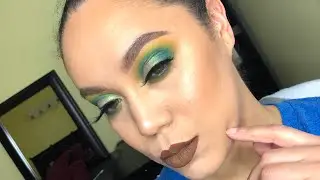 Sultry Green Makeup