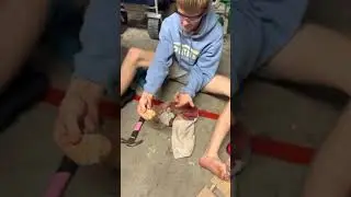 Discovery #mindblown major fail!Dangerous for kids 14 piece crack open geode kit.