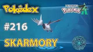 216 Donde encontrar a Skarmory - Pokedex de Luminalia completa - Leyendas Pokemon Z-A