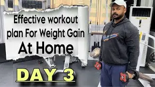 Push Pull Legs With Dumbbells At Home For Weight Gain Day 3 Legs & Abs Workout