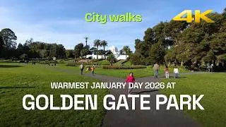 Warmest January Day 2026 at Golden Gate Park | 4K HDR City walk