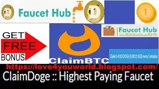 claimbtc in Dogecoin faucet Claim 0 3934 DOGE every 5 minutes part5 FaucetHub Withdrawal