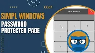 Программирование защищенной паролем страницы с помощью SIMPL Windows