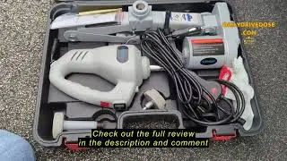 Review Trihelper Electric Car Jack Kit 12V Trailer Floor Jack Stands Set 3 Ton Vehicle Scissor Car L