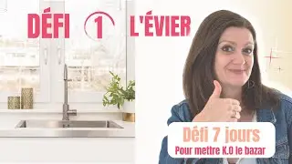 1er DÉFI L'ÉVIER (7 jours pour mettre K.O le BAZAR et prendre un BON DÉPART)