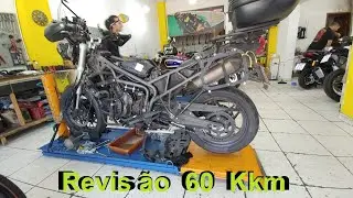 Revisão 60 mil km de Triumph Tiger 800 XRT ano 2020.