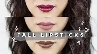 Top 5 Favorite Fall Lipsticks + Swatches!